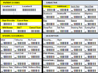 Quix™ Barcode Chart